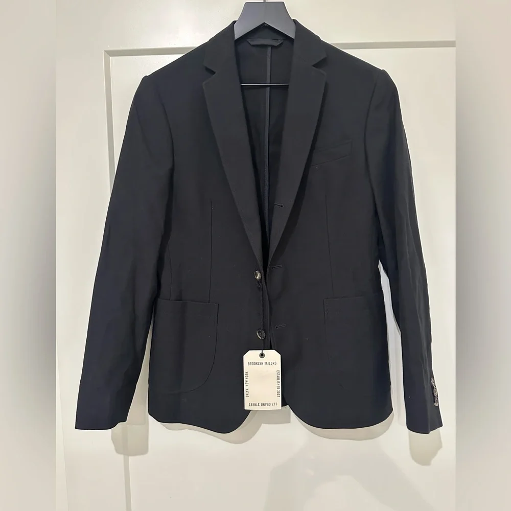 NWT Brooklyn Tailors BKT35 Unstructured Black Men's Blazer - Picture 6 of 9